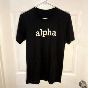 Mens (Or Unisex) Bella Canvas “alpha” Tee Designed By Alpha M Size Small